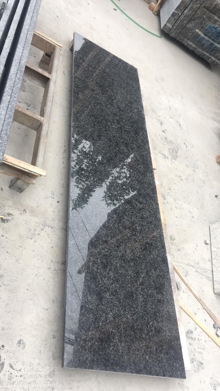 Angola Black Granite Natural Black Granite Polished Half Slabs