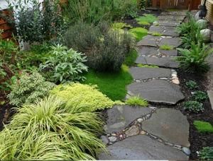 Grey Slate Tumbled &quot;Crazy&quot; Stone Irregular Shape Paving