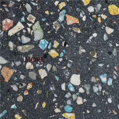 Crushed Gravel and Marble Chip Cement Terrazzo Slab