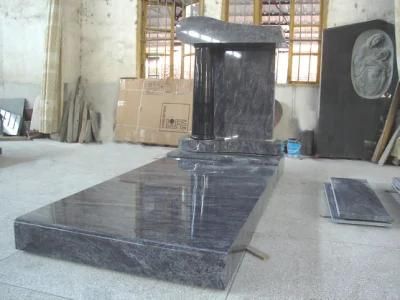 Wholesale Price Monument Blue Pearl Granite Headstone
