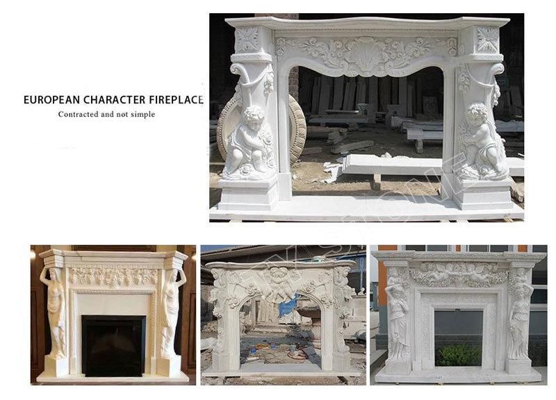 Marble Fireplace, Decorative Cheap Marble Fireplace Mantel, Marble Fireplace Frame