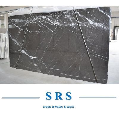 Polished Black Gray Marble for Slabs/Flooring /Wall Cladding/Countertop/Step
