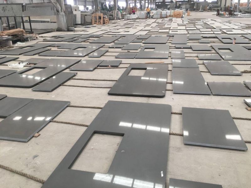 China High-Polished Natural Granite Black Galaxy Countertop for Hot Sale