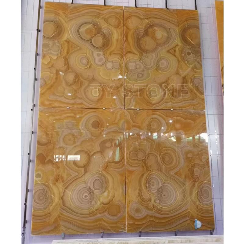 Book Matched Red Dragon Onyx Marble Slab