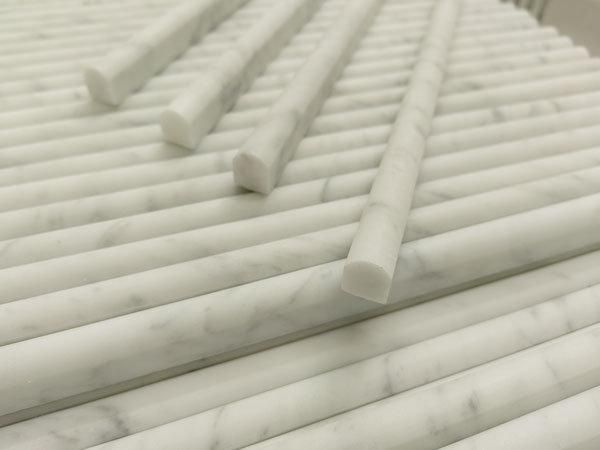 Hot Selling Top Quality Italian Carrara White Calacatta Gold Polished Capital/Crown/Base/Pencil Marble Trim Molding