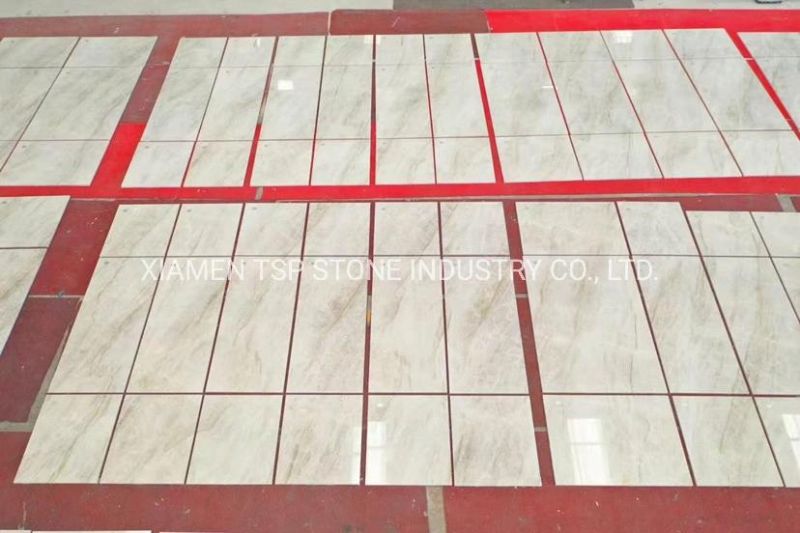 Simple Elegant Taj Mahal Quartzite Madre Perla White Slab for Countertop and Flooring Tile