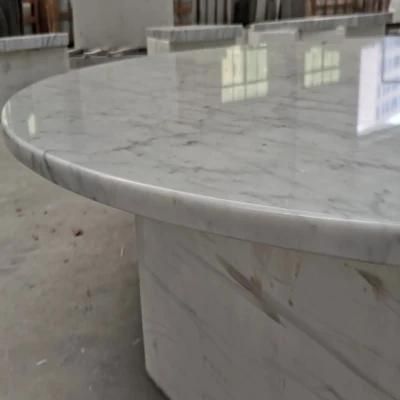 Top Quality Bianco Carrara White Marble Table Top White Marble Vanities Countertops