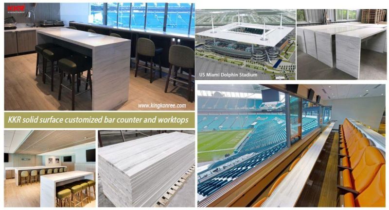 Theroforming Corian Solid Surface Stone Sheet for Construction Projects