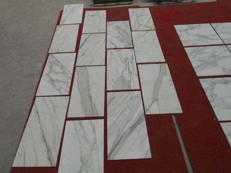 Most Luxury Golden Calacatta Marble Pieces Cut to Size for Wall & Floor & Countertop & Kitchen Decoration