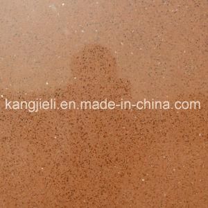 Crystal Brown Color Recomposed Quartz Tiles for Interior Decoration