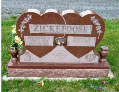 Heart Shape Tombstone, Granite Gravestone