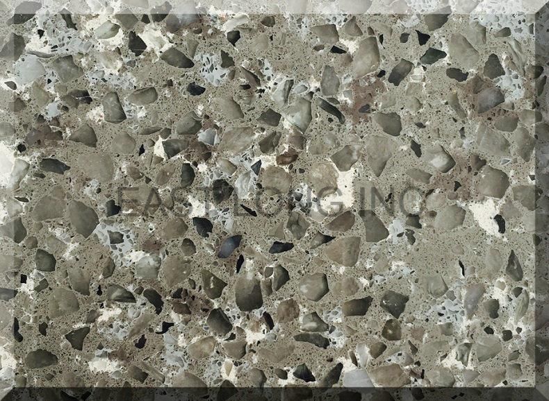 White Sparkle Colors Quartz Stone Solid Surface