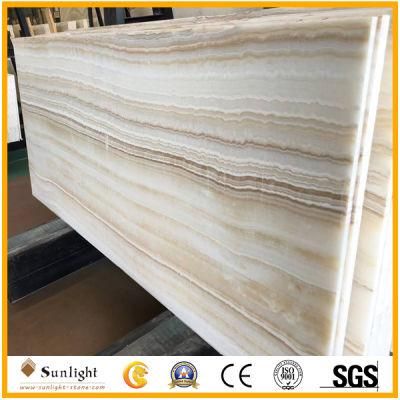 Cheap Popular White Onyx, White Wood Vein Onyx Marble for Wall Tiles