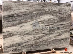 Fantasy Brown Marble Polished Big Slabs for Kitchen Countertops / Bathroom Vanity Tops