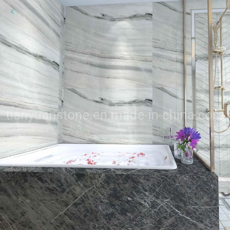 White Marble Panda White Kitchen Counter Top/Dinner Top and Vanity Top