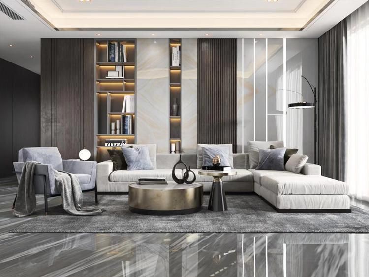 London Grey Marble 45 ° Grey Marble