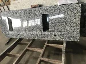 Spray White Sea Wave White Granite Countertop for Kitchen or Bathroom