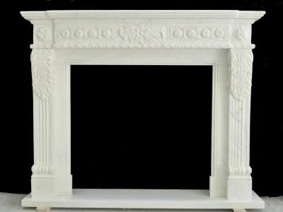 Quality White Marble Mantel Fireplace