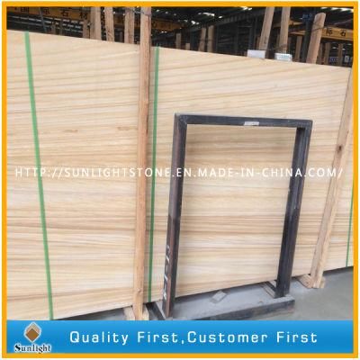 Wooden Vein Yellow Sandstone for Slabs and Tiles