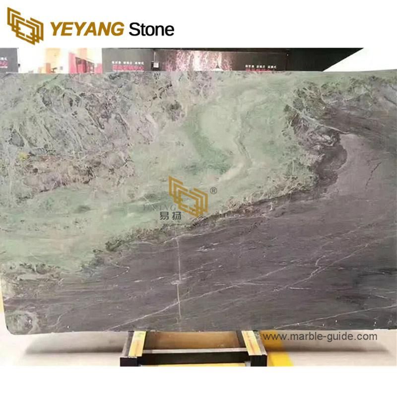 Snowflake Green Marble Slabs for Stairs/Wall/Flooring/Table Kitchen/Bathroom/Countertop
