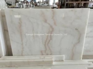 White Marble Gold Veins Tiles and Slabs