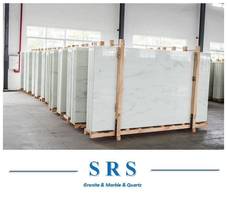 White Artificial Marble/Crystallized White Nanoglass for Kitchen Countertop/Tile/ Wall/Floor/Countertop