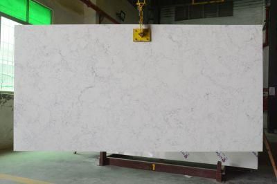 Cararra Polished Surfaces Engineered Quartz Stone Slab for Kitchen with NSF SGS Certification