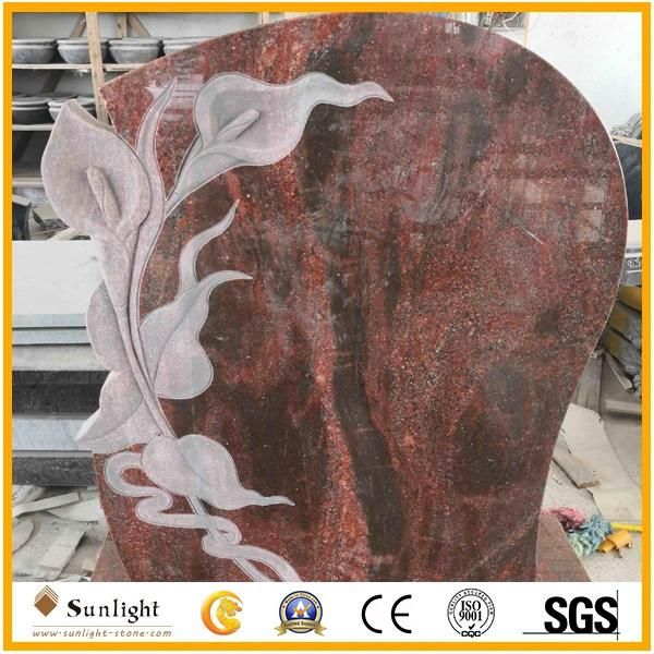 India Bahama Blue/Olive Green Granite Cemetery Western Obelisk Monuments Tombstone