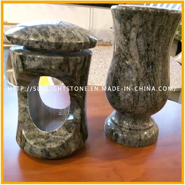 Modern Design India Bahama/Orion/Vizag Blue Granite Engraving Tombstone