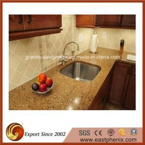 Golden Quartz Stone for Kitchen Countertop Surface