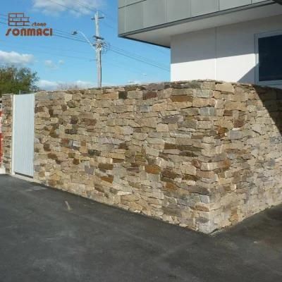 Natural Slate Exterior Stacked Stone Cladding