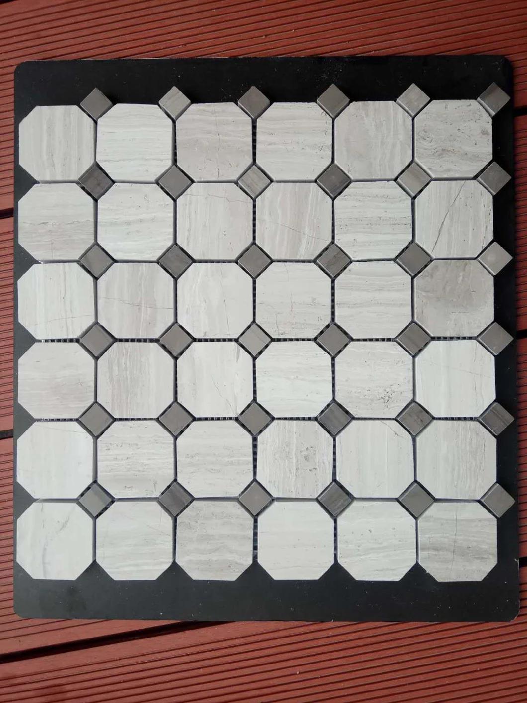 Popular and Cheap Marble Material Mosaic Tile Used for Floorings and Walls