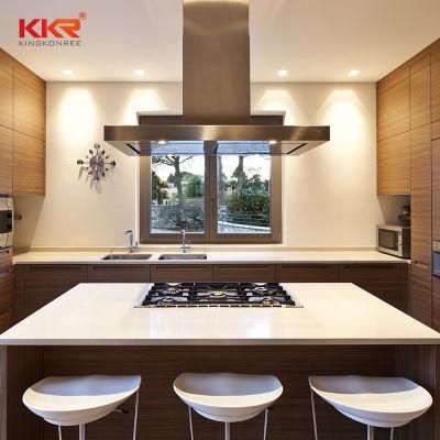 Customized Island Worktop Kitchen Solid Surface Corian Bench