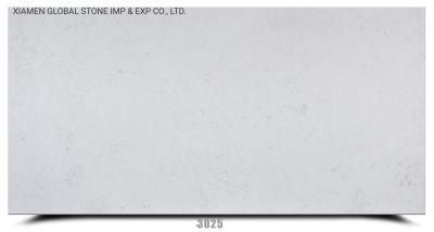 China Artificial Stone Slab Lyra White Carrara Quartz for Kitchen Bathroom Countertop Vanity Top Hospitality Furniture