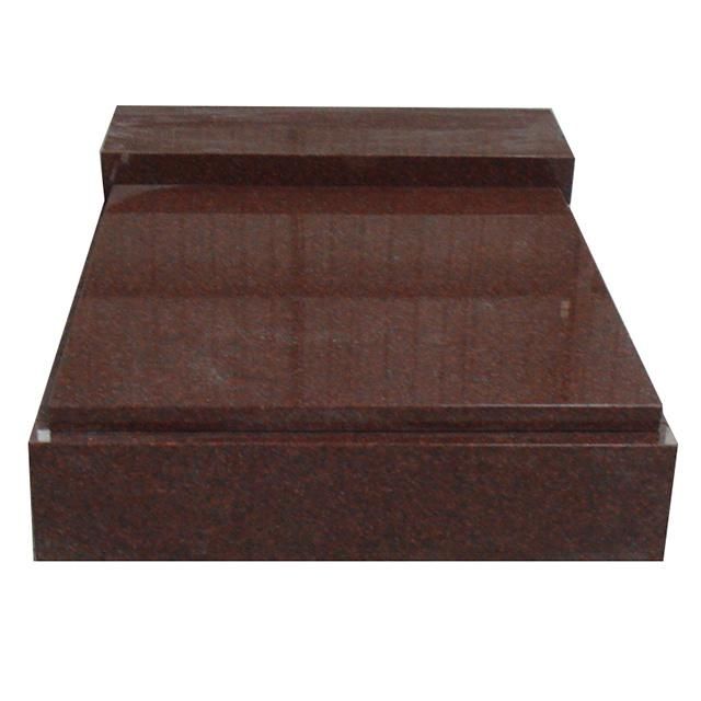 Indian Imperial Red Granite Memorial Small Urn Monument Tombstone for Cemetery Park