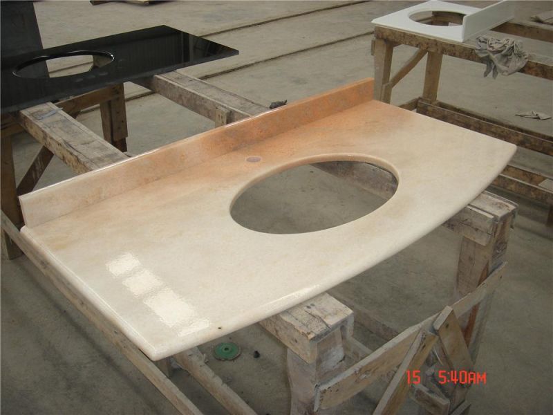 Environment Friendly New Material Artificial Marble/Quartz Stone for Dinning Table Top Counter Top