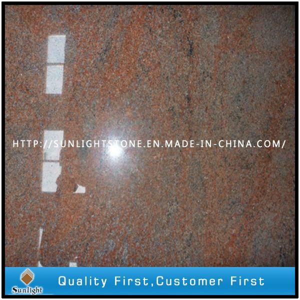India Multicolor Red Granite Slabs for Countertops/Tombstone/Floor Tiles