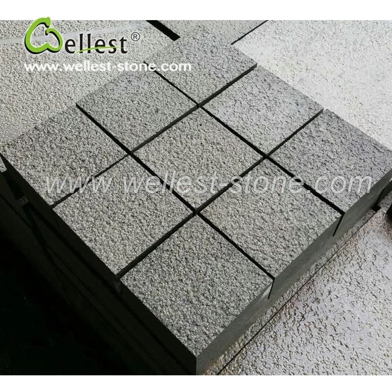 Natural Stone 10X10 Bush Hammered Surface Sawn-Cut Edge Cube Paving Stone with Best Price