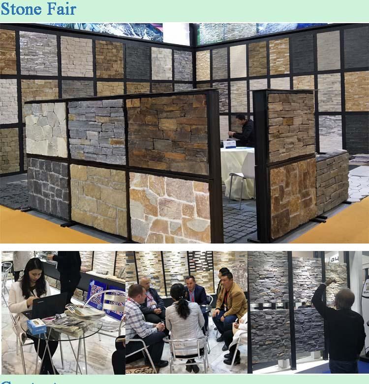 China Natural Slate Stone Cement Column
