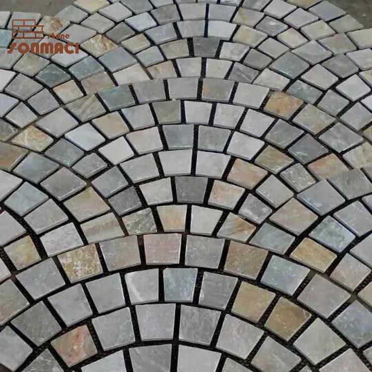 Outdoor Beige Slate Irregular Flagstone Paver