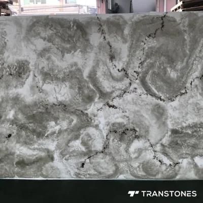 Alabaster Stone Sheets Clear Resin Pattern for Interior Wall Panels