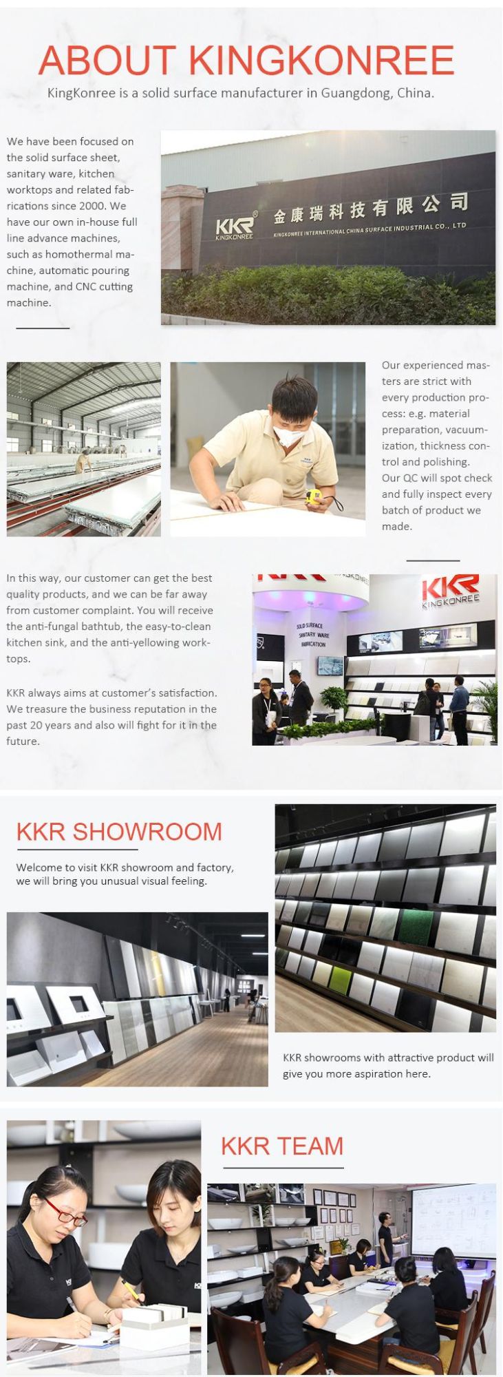 Kkr Texture Marble Dior Display Artificial Stone Pure Acrylic Solid Surface Slab