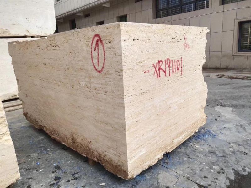 Beige Travertine Stone for Flooring Tiles Slabs Countertops/Worktops/Vanitytops