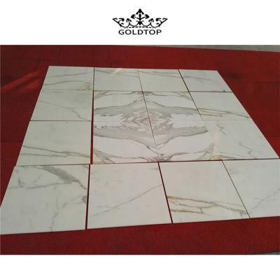24X24/12X24 Bathroom Kitchen Non-Slip Calacatta Gold/White Marble Stone Polished Floor Matt Marble Tile