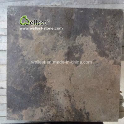 Brown Limestone Flooring Tiles, Limestone Driveway Pavers, Limestone Patio Paving Stone