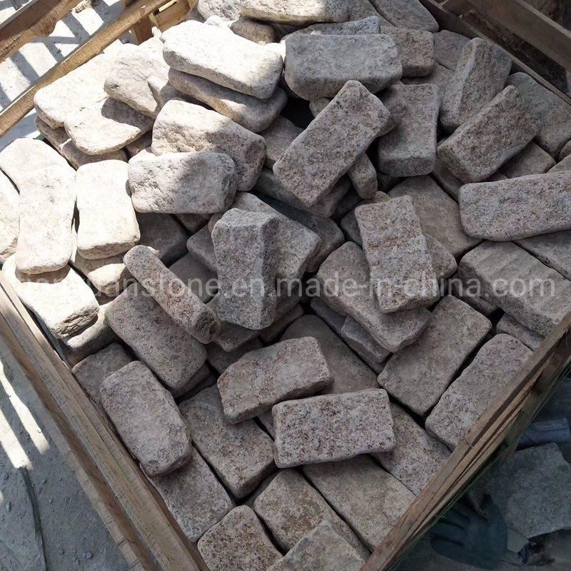 G682 Sunset Gold Granite Cobblestone/Paving Stone/ Concrete Pavers for Driveway/Patio/Garden/Pathway