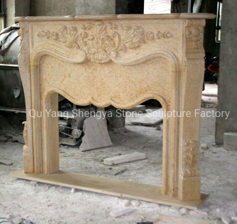 Factory Price Well Polished Marble Fireplace Surround (SY-MF305)