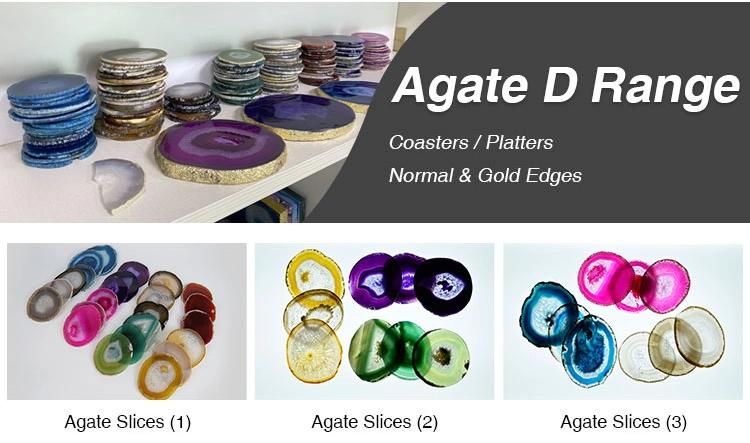 Popular Modern Design Translucent Natural Agate Kitchen Table Top