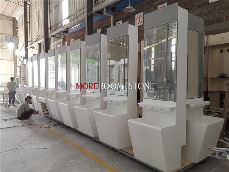 OEM ODM 6mm 12mm Pure White Corian Acrylic Solid Laminate Worktop Solid Surface Kitchen Countertops Bathroom Vanity Tops Sheet Slabs