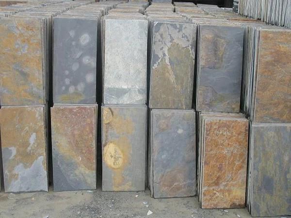 Natural Stone Cheap Rusty Slate Tiles for Flooring